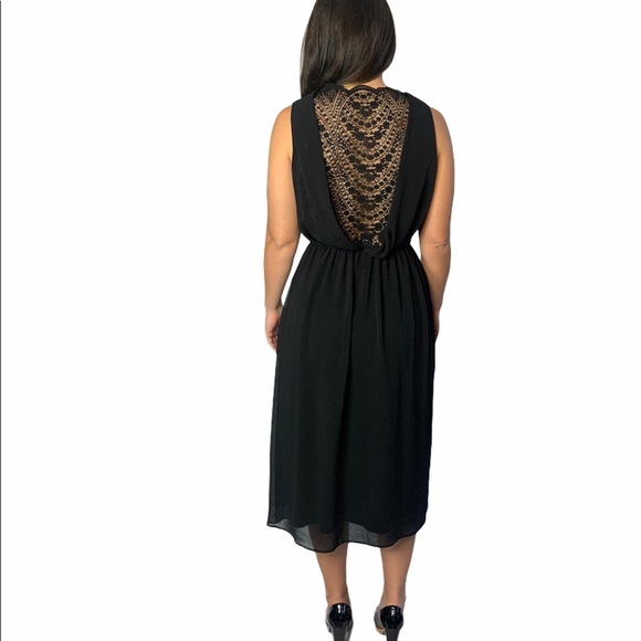 ASOS Black Lace Tank Dress Women's Size 4 - Picture 6 of 16